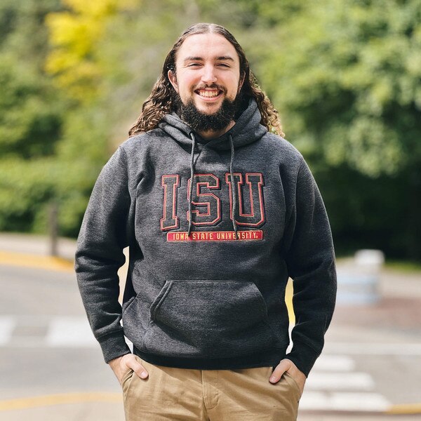 Artisans ISU Charcoal Contrast Stitch Hoodie